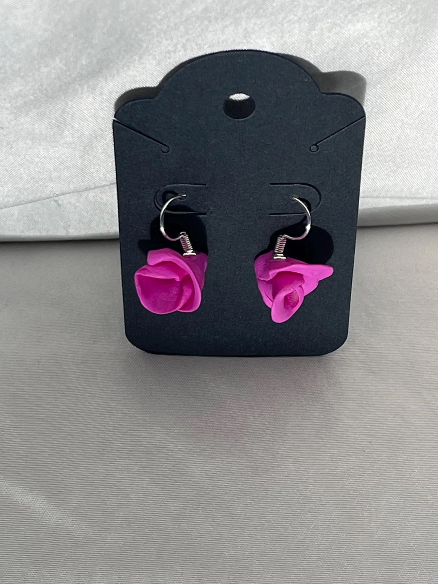 Rose Stud Earrings - Hypoallergenic Stainless Steel Posts