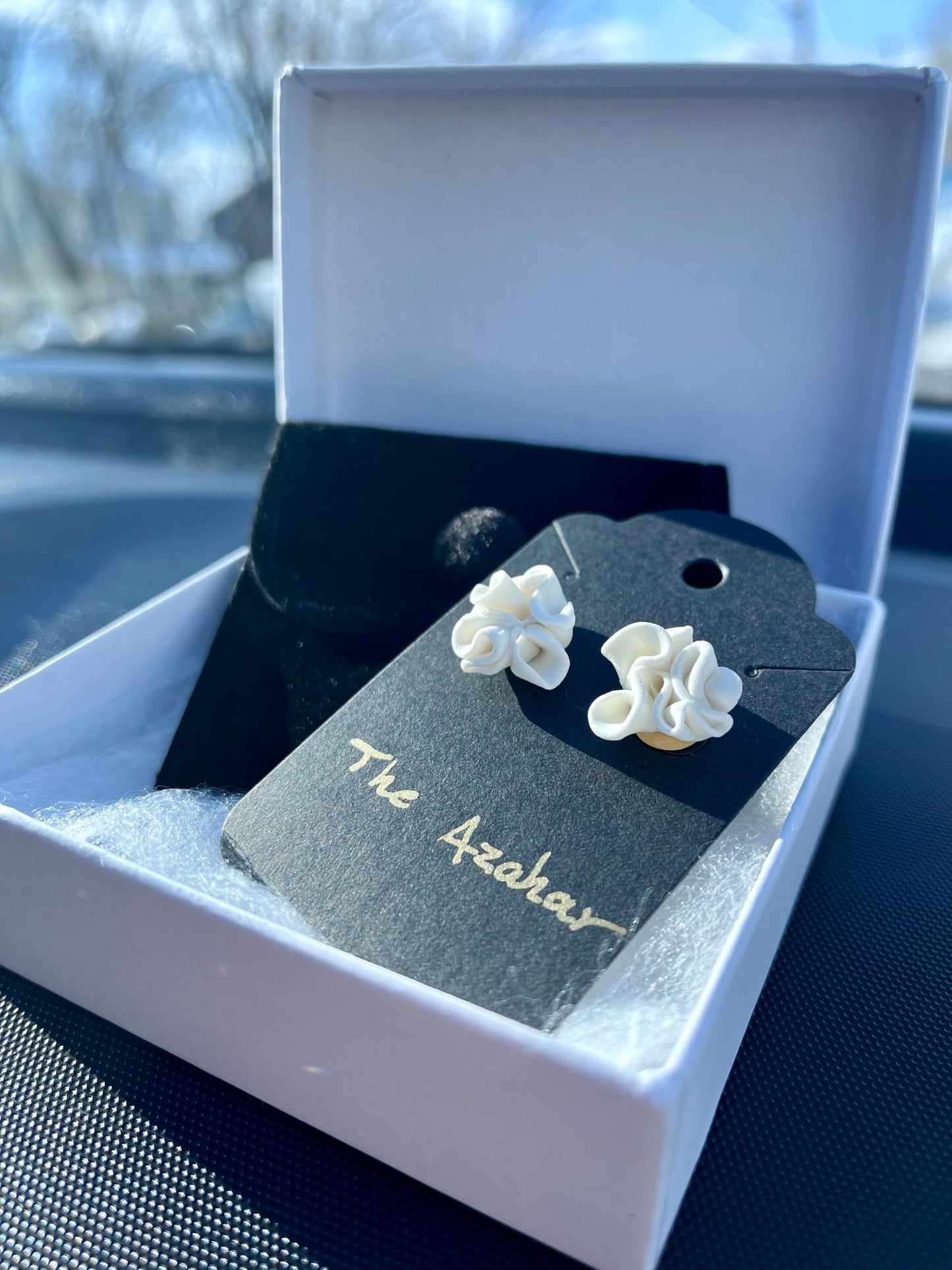 Azahar Flower Earrings · One of a Kind Handmade Earrings · Exclusive Artisan Jewelry