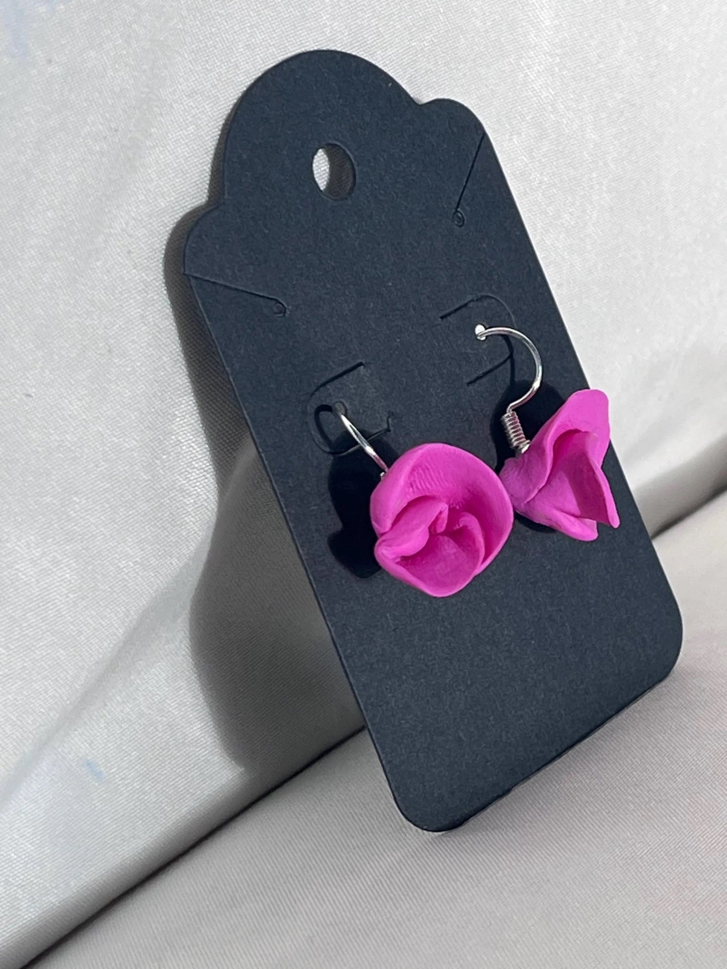 Rose Stud Earrings - Hypoallergenic Stainless Steel Posts