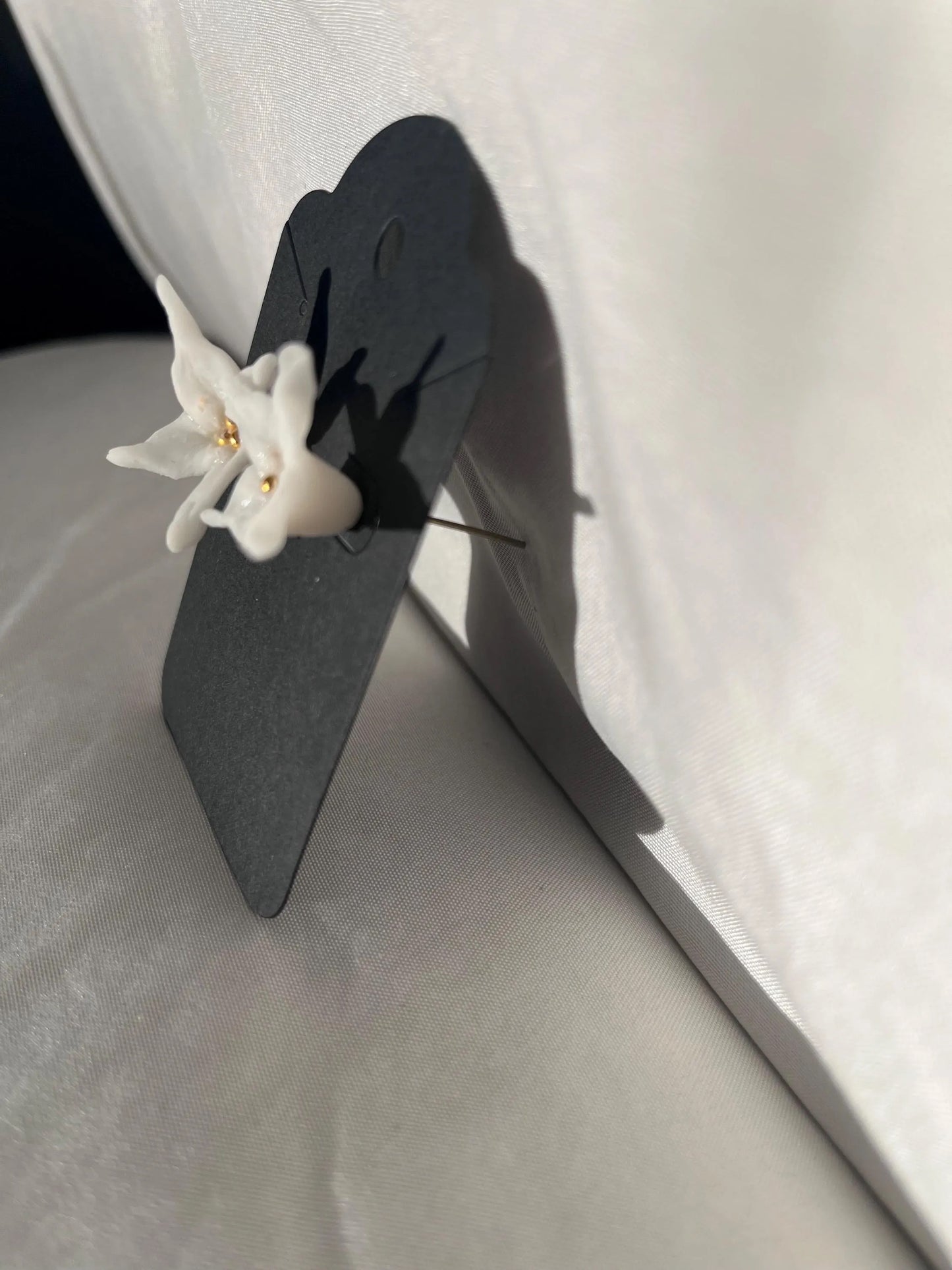 Delicate Flower Earrings, Feminine Gold-Plated Wedding Jewelry