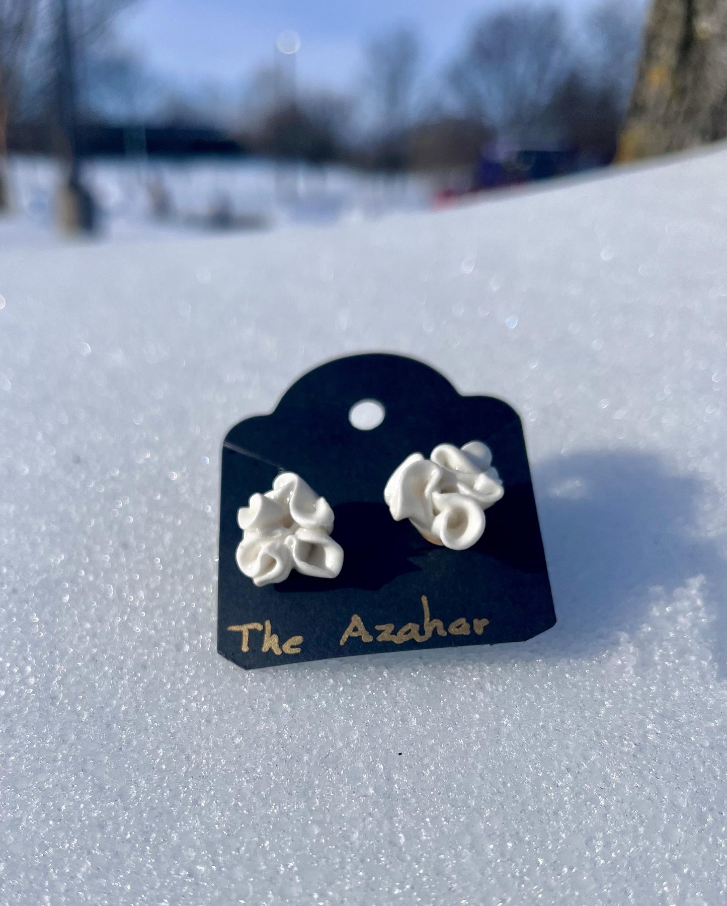 Azahar Flower Earrings · One of a Kind Handmade Earrings · Exclusive Artisan Jewelry